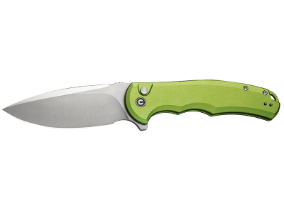 Civivi 3.75" Folding Drop Point Nitro-V Lime Green Aluminum Plain