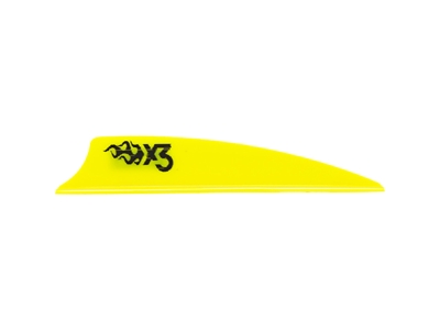 Bohning X3 Vanes Neon Yellow 2.25 in. 100 pk.