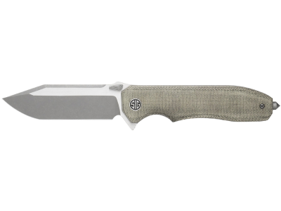SIG Sauer 3.78" Folding Tanto M390 Stonewash Green Micarta Handle