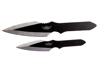 UZI Fixed Blade Throwing Knives Set (Spear Point) w/Case