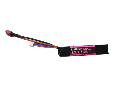 Air Raid Airsoft Li-Po 11.1v 1000mAh 20C Stick [1], Dean Battery, Black