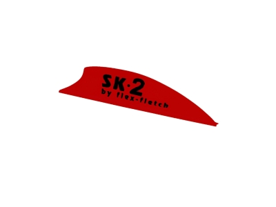 Flex-Fletch SK-2 Hunting and 3D Vane, Red, 39 Count