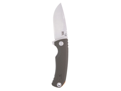 SOG Tellus Atk - Olive Drab + Blaze Orange, Ambidextrous, Spring Assisted