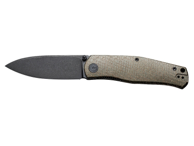 Civivi 3.35" Folding Drop Point 14C28N Green Burlap Micarta Handle Plain
