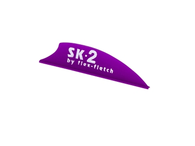 Flex-Fletch SK-2 Hunting and 3D Vane, 100 Count, Purple