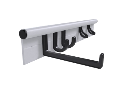 Hang It Simple Wall Mount Hanging Storage Adjustable 18", White