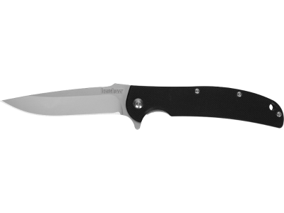 Kershaw 3.1" 8Cr13MoV Drop Point Blade Black G10 Handle