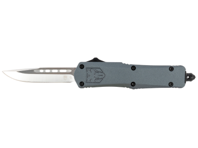 CobraTec 2.75" OTF Knife D2 Blade Gray Aluminum Handle