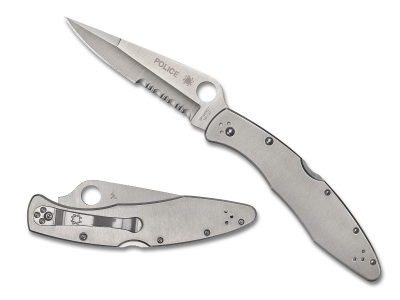 Spyderco 4.13" Folding VG-10 Satin Blade Stainless Steel Handle