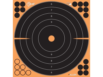 Allen EZ Aim Splash Reactive Adhesive Paper Shooting Targets, 10 count