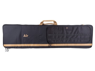 Air Venturi Square Rifle Bag w/ Zippered Pocket, Black/Tan