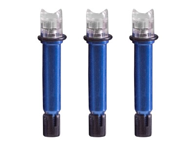 Nockturnal Launchpad Strobing Red/Green Lighted Crossbow Nock, 3 Pack