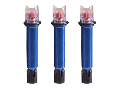 Nockturnal Launchpad Lighted Crossbow Nock, Red, 3 Pack