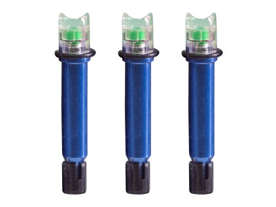 Nockturnal Launchpad Lighted Crossbow Nock, Green, 3 Pack