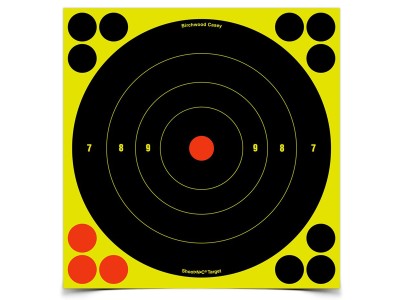 Birchwood Casey Shoot-N-C Targets, 8" Bullseye, 30 Targets + 120 Pasters