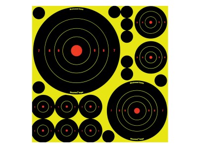 Birchwood Casey Shoot-N-C Variety Pack, 50 Bullseye Targets + 50 Pasters