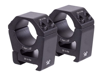 Vortex Sport Riflescope 1" Rings, High, Weaver/Picatinny