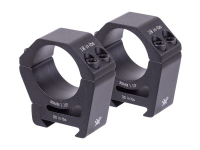 Vortex Sport Riflescope 30mm Rings, High, Weaver/Picatinny