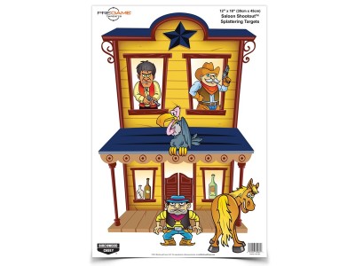 Birchwood Casey Dirty Bird Saloon Shootout Target, 12"x18", 8ct