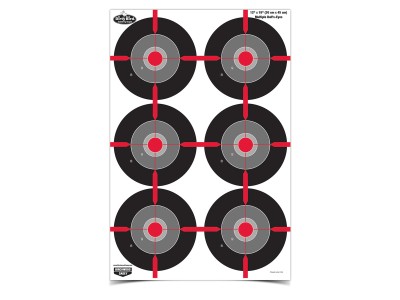 Birchwood Casey Dirty Bird Multiple Bullseye, 12"x18", 8 Pack