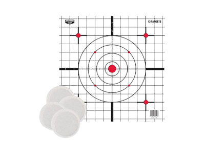 Birchwood  EZE-Scorer Thermal Targets, Black/White/Red, 8