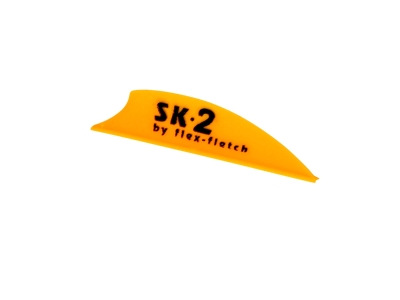 Flex-Fletch SK-2 Hunting and 3D Vane, 100 Count, Blaze Orange