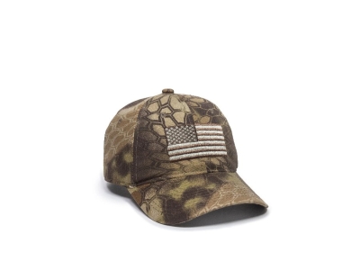 Outdoor Cap USA Flag Adjustable Snapback, One Size Fits Most