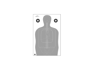 Action Target Inc TQ15 Qualification Silhouette/Vitals Paper Target