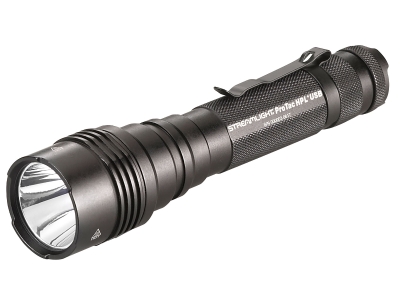 Streamlight ProTac HPL USB Flashlight Black Anodized 65/400/1000 Lumens White LED