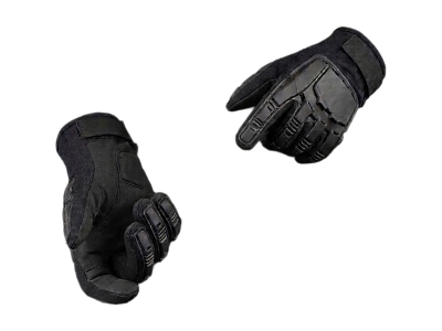 Air Raid Full Finger XL Black Gloves, L/XL
