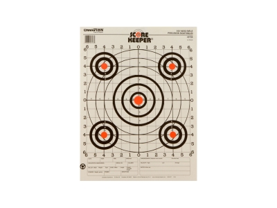 Champion Score Keeper Bullseye Paper Hanging 100 yds Pistol/Rifle, 12