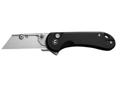 Civivi Utility Knife Black Aluminum 3-Blade Set with Pouch