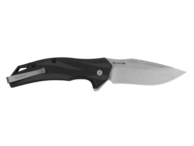 Kershaw 3" Folding Drop Point 14C28N Steel Bead Blast SS Handle