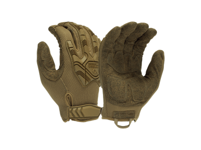 Pyramex Venture Gear Tactical Heavy Duty Impact Operator H&L Glove, Large, Brown