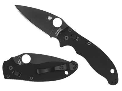 Spyderco 3.37" CPM S30V Blade Black G10 Handle Folding Knife