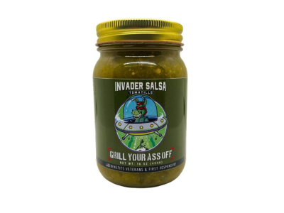 Grill Your Ass Off Invader Tomatillo Salsa