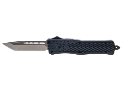 CobraTec 3" D2 OTF Tanto Knife NYPD Blue Aluminum Handle