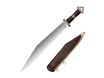 Cold Steel Damascus Long Sax, Ambidextrous, Fixed Blade