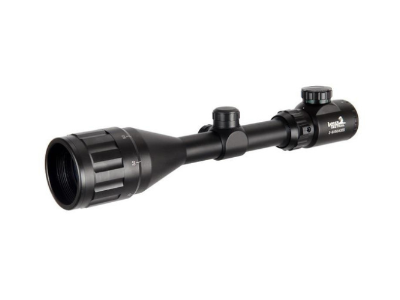 Lancer Tactical 3-9x50 Red & Green Illumination AO Sniper Scope, Black