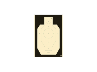 Action Target Inc Competition Official IDPA Silhouette Target