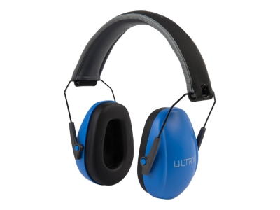 ULTRX Slim Profile Youth Passive Earmuff, Blue