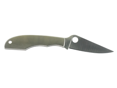 Spyderco 2.3" 12C27 Blade Stainless Steel Handle Folding Knife