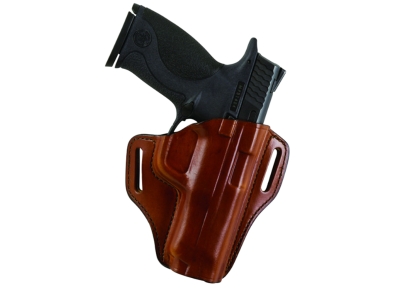 Bianchi OWB Holster, Size 15, Fits S&W M&P Shield, Tan Leather, RH