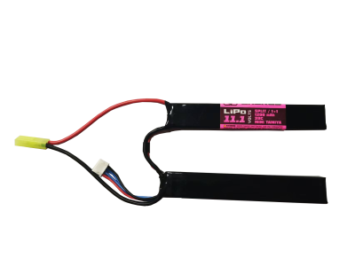 Air Raid Airsoft Li-Po 11.1v 1200mAh 20C Split [1+1] Battery, Tamiya