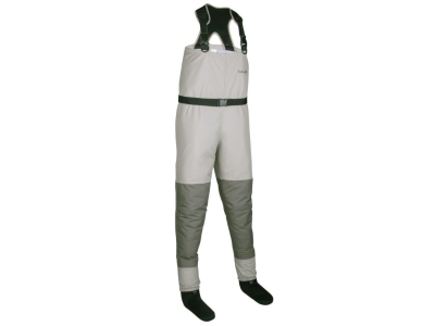 Allen Platte Pro Breathable Stockingfoot Fishing Wader, Grey, 5, US, Small