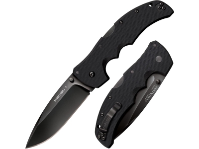 Cold Steel Recon 1 Spear Point Plain Edge (S35VN), Black, Ambidextrous, Manual