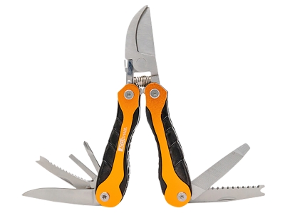 AccuSharp Folding Plain Blade Black/Orange w/ Nylon Case