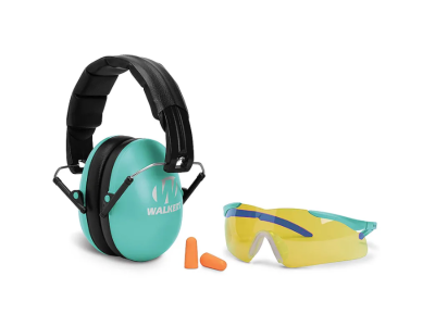 Walkers Youth And Women Folding Purple Muff Combo Kit, Teal