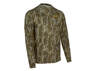 Muddy Base Layer Crew Top, Large, Mossy Oak Bottomlands