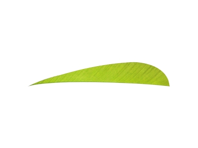 Trueflight Parabolic Feathers, Chartreuse, 100